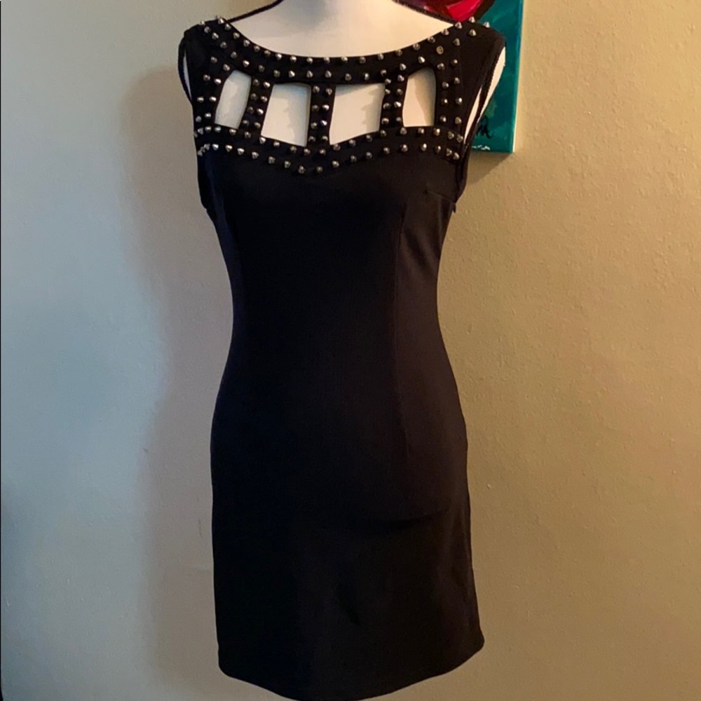 Black Forever 21 Party Dress with Stud Detailing